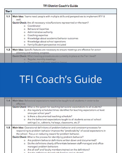 TFI Coach's Guide