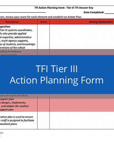 TFI Tier III Action Planning Form