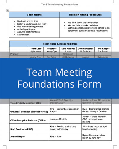 Team Meeting Agenda & Minutes Example