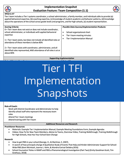 TFI Administration Tips