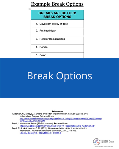 Break Options